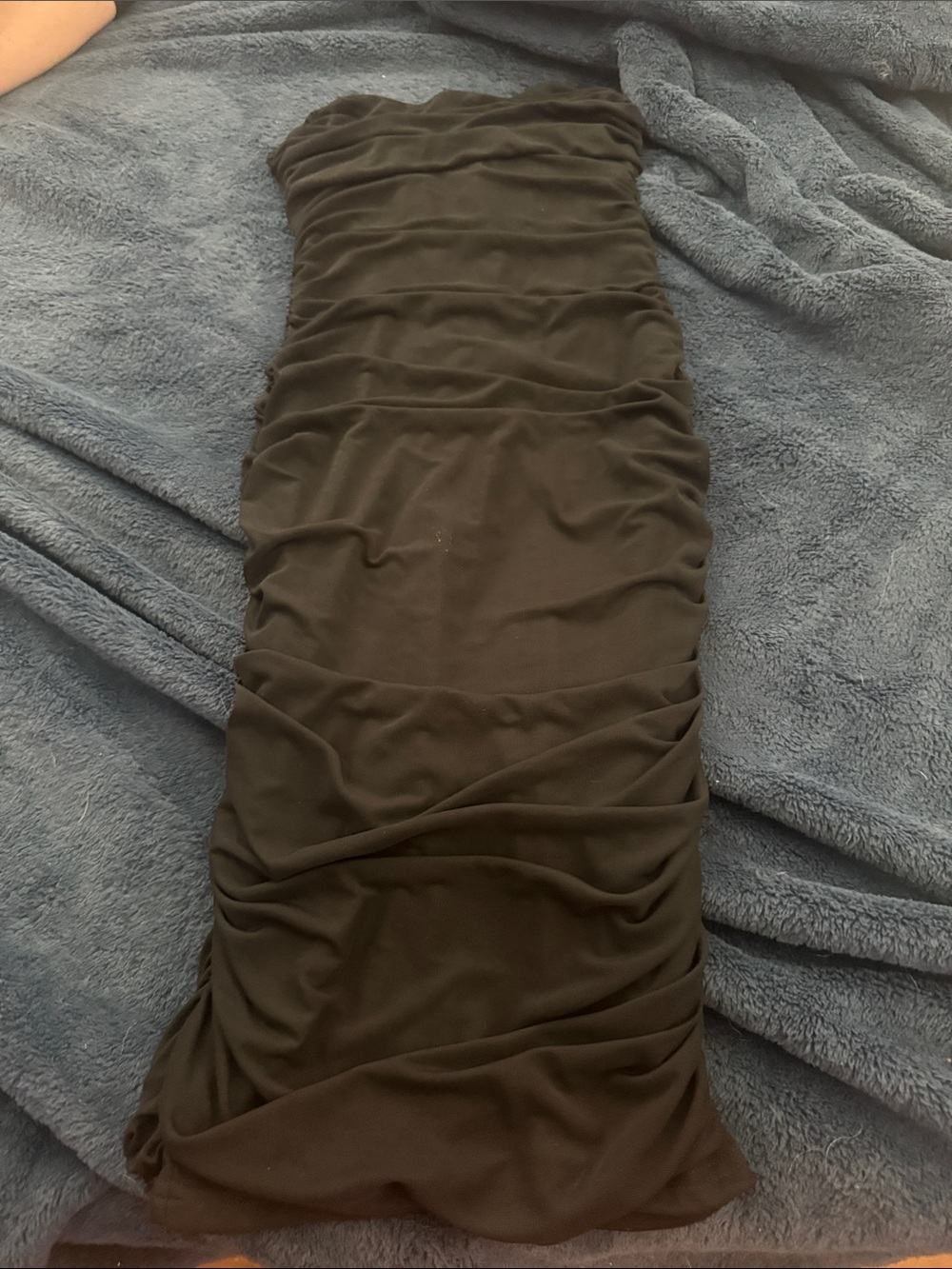 Women’s Olive Green Ruched Tube Dress